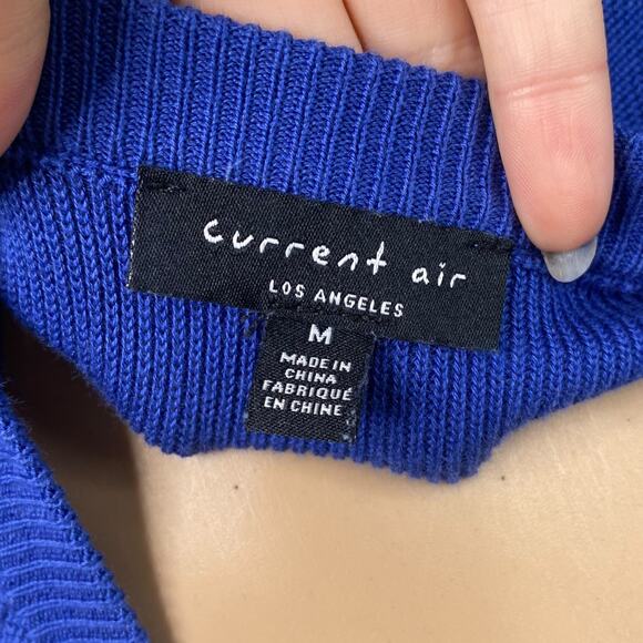 Anthropologie Current Air Twee Floral Nouveau Contrast Sweater Knit Top SZ M - Picture 11 of 16